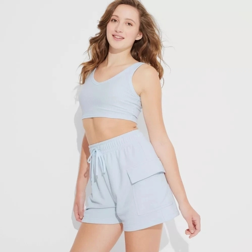 Wild Fable Sky Blue Athletic Shorts